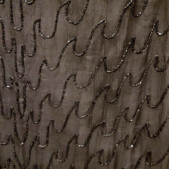 VTG Mark & John Beaded Sequins 100% Silk Cocktail Dress with Sweetheart Neckline - Picture 13 of 16